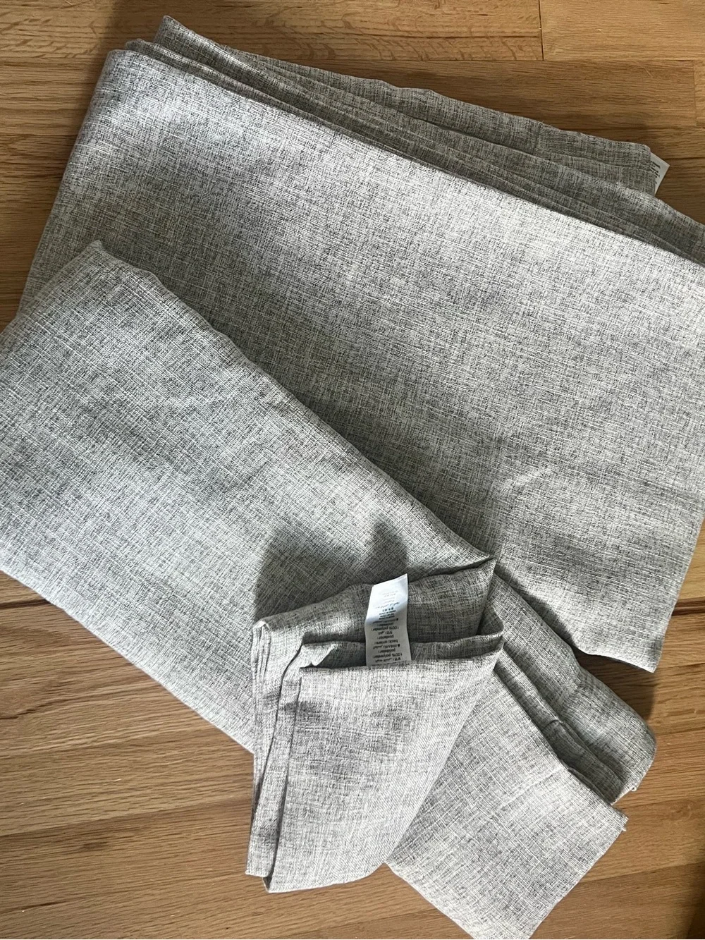 West Elm Crossweave Blackout Curtain - stone white